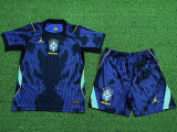 2026-27 Brazil Away Kids Player Version Soccer Jersey (球员童装)