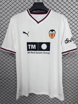 26-27 Valencia White Fans Soccer Jersey