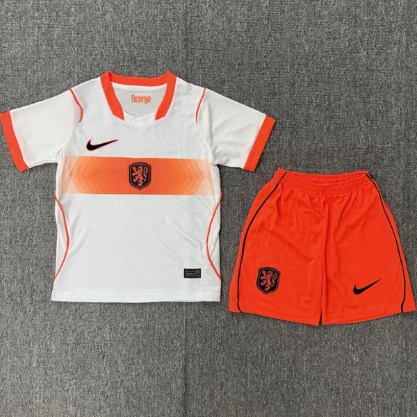 2026-27 Netherlands Away Kids Soccer Jersey