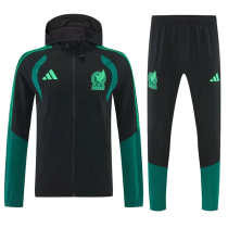 25-26 Mexico Black Windbreaker Suit (Hoodie)(风衣套装)