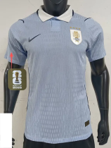 2026-27 Uruguay Home Player Version Soccer Jersey (Right-Arm Patch)
