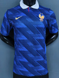 2026-27 France Home Player Version Soccer Jersey (Right-Arm Patch)