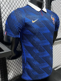 2026-27 France Home Player Version Soccer Jersey (Right-Arm Patch)
