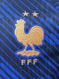 2026-27 France Home Player Version Soccer Jersey (Right-Arm Patch)