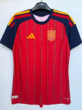 2026-27 Spain Home Player Version Soccer Jersey (Right-Arm Patch)