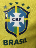 2026-27 Brazil Home Player Version Soccer Jersey (Right-Arm Patch)