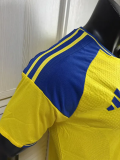 2026-27 Sweden Home Player Version Soccer Jersey (Right-Arm Patch)