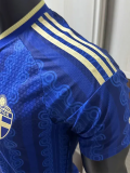 2026-27 Sweden Away Player Version Soccer Jersey (Right-Arm Patch)