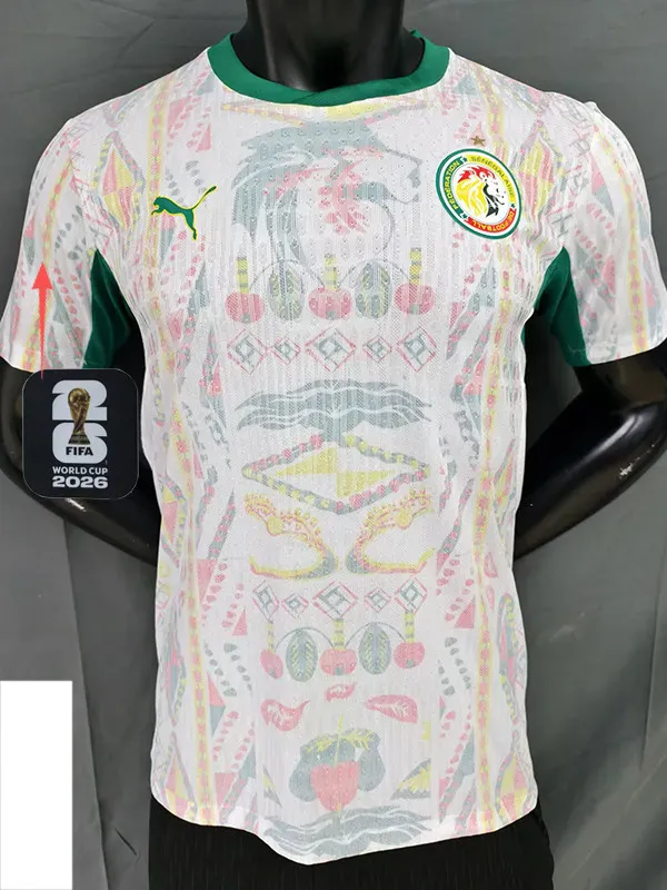 2026-27 Senegal Home Player Version Soccer Jersey (Right-Arm Patch)