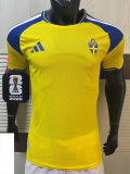 2026-27 Sweden Home Player Version Soccer Jersey (Right-Arm Patch)
