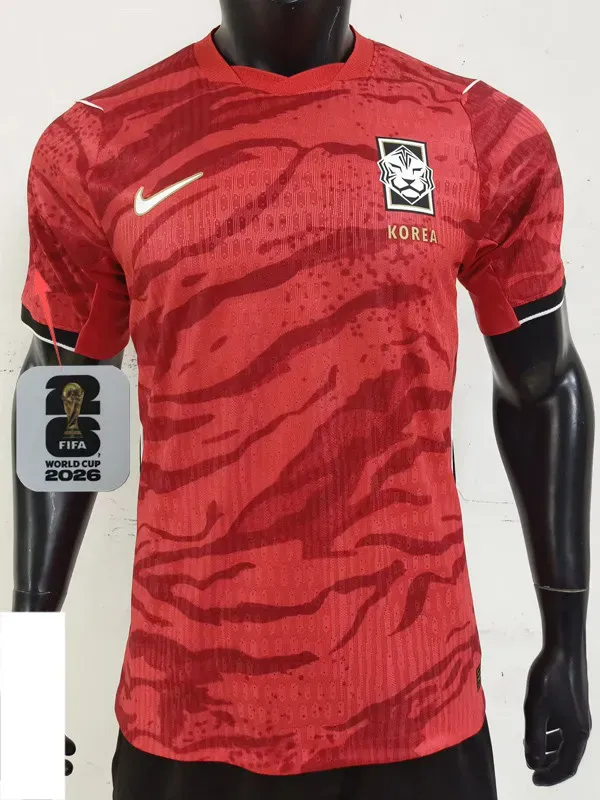 2026-27 Korea Home Player Version Soccer Jersey (Right-Arm Patch)