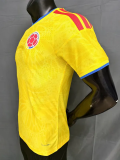 2026-27 Colombia Home Player Version Soccer Jersey (Right-Arm Patch)