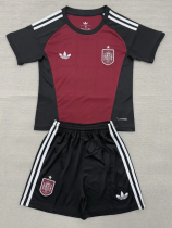 2026-27 Spain Brown Goalkeeper Kids Soccer Jersey