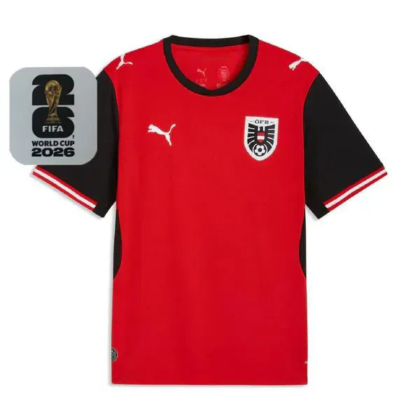 2026-27 Austria Home Fans Soccer Jersey (Right-Arm Patch)