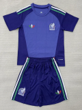 2026-27 Mexico Purple Goalkeeper Kids Soccer Jersey