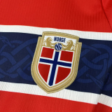 2026-27 Norway Home Fans Soccer Jersey (Right-Arm Patch)