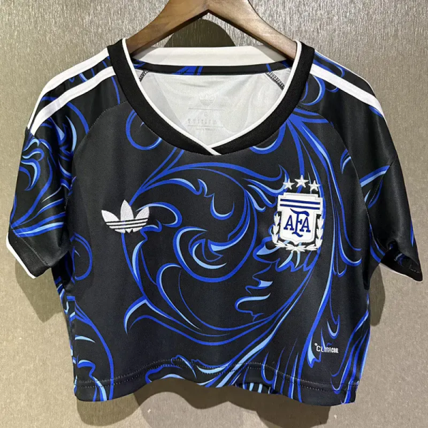 2026 World Cup Argentina Away Women Cheerleader Shirt (女啦啦短袖)