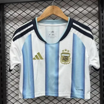 2026 World Cup Argentina Home Women Cheerleader Shirt (女啦啦短袖)