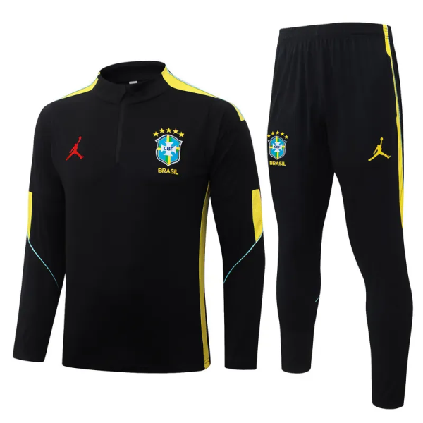 2026-27 Brazil Black Half Pull Tracksuit #B26035(半拉链)