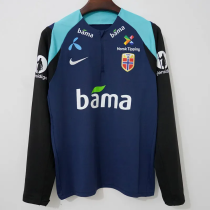 25-26 Norway Royal blue Top Half Pull Tracksuit (半拉上衣)