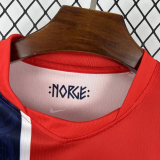 2026-27 Norway Home Fans Soccer Jersey (Right-Arm Patch)