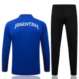 2026-27 Argentina Fancy blue Half Pull Tracksuit #B26037(半拉链)