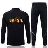2026-27 Brazil Black Half Pull Tracksuit #B26035(半拉链)