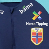 25-26 Norway Royal blue Top Half Pull Tracksuit (半拉上衣)