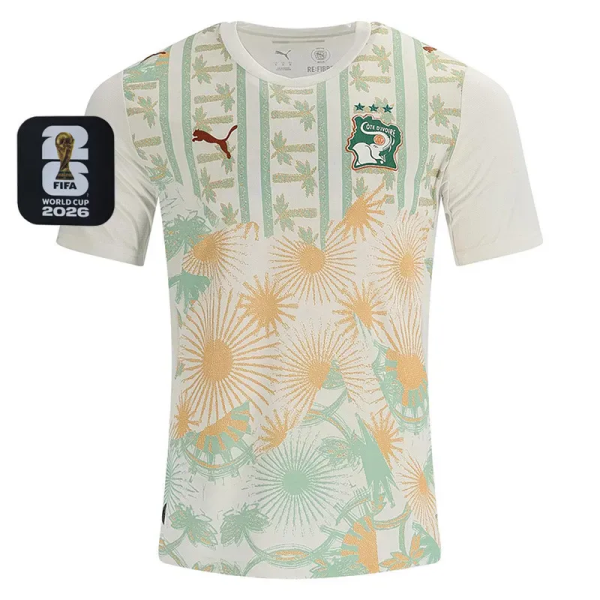 2026-27 Ivory Coast Away Fans Soccer Jersey (Right-Arm Patch)