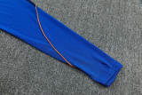 2026-27 France Fancy blue Half Pull Tracksuit (半拉链)