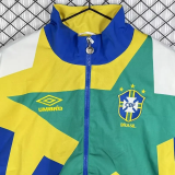 1993-1994 Brazil Blue white Retro Windbreaker