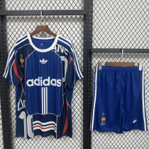 2026-27 France Retro Home Kit Adult Soccer Jersey (成人套装)