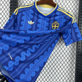 2026-27 Sweden Away Fans Soccer Jersey (Right-Arm Patch)