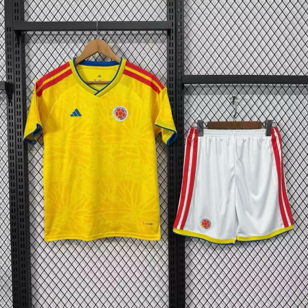 2026-27 Colombia Home White Shorts Adult Soccer Jersey(成人套装）