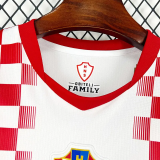 2026-27 Croatia Home Fans Soccer Jersey (Right-Arm Patch)
