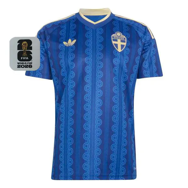 2026-27 Sweden Away Fans Soccer Jersey (Right-Arm Patch)