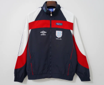 1998 England Royal blue Retro Windbreaker