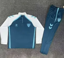 26-27 Malaga Lake Blue Half Pull Tracksuit (Pants Have Pocket)(半拉链)