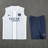 25-26 PSG White Tank top and shorts suit