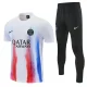 26-27 PSG White Short shirts and Long trousers Suit (圆领)