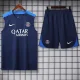 25-26 PSG Royal blue Tank top and shorts suit