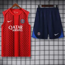 25-26 PSG Red Tank top and shorts suit