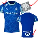25-26 Marseille Third 1:1 Fans Soccer Jersey