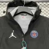 25-26 PSG Jordan Black Outdoor Jackets