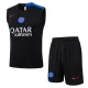 25-26 PSG Black Tank top and shorts suit #D25239