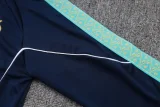 25-26 Marseille Royal blue Half Pull Tracksuit #B25153(半拉链)