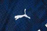 25-26 Marseille Royal blue Kids Half Pull Tracksuit #E25197(童装)(半拉链)