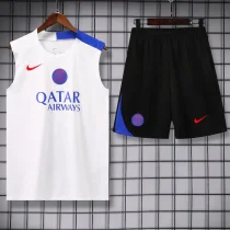 25-26 PSG White Tank top and shorts suit