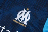 25-26 Marseille Royal blue Kids Half Pull Tracksuit #E25197(童装)(半拉链)