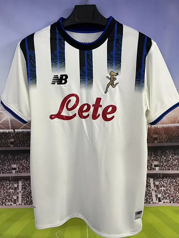 2025-26 Atalanta Away Fans Soccer Jersey (前广告)